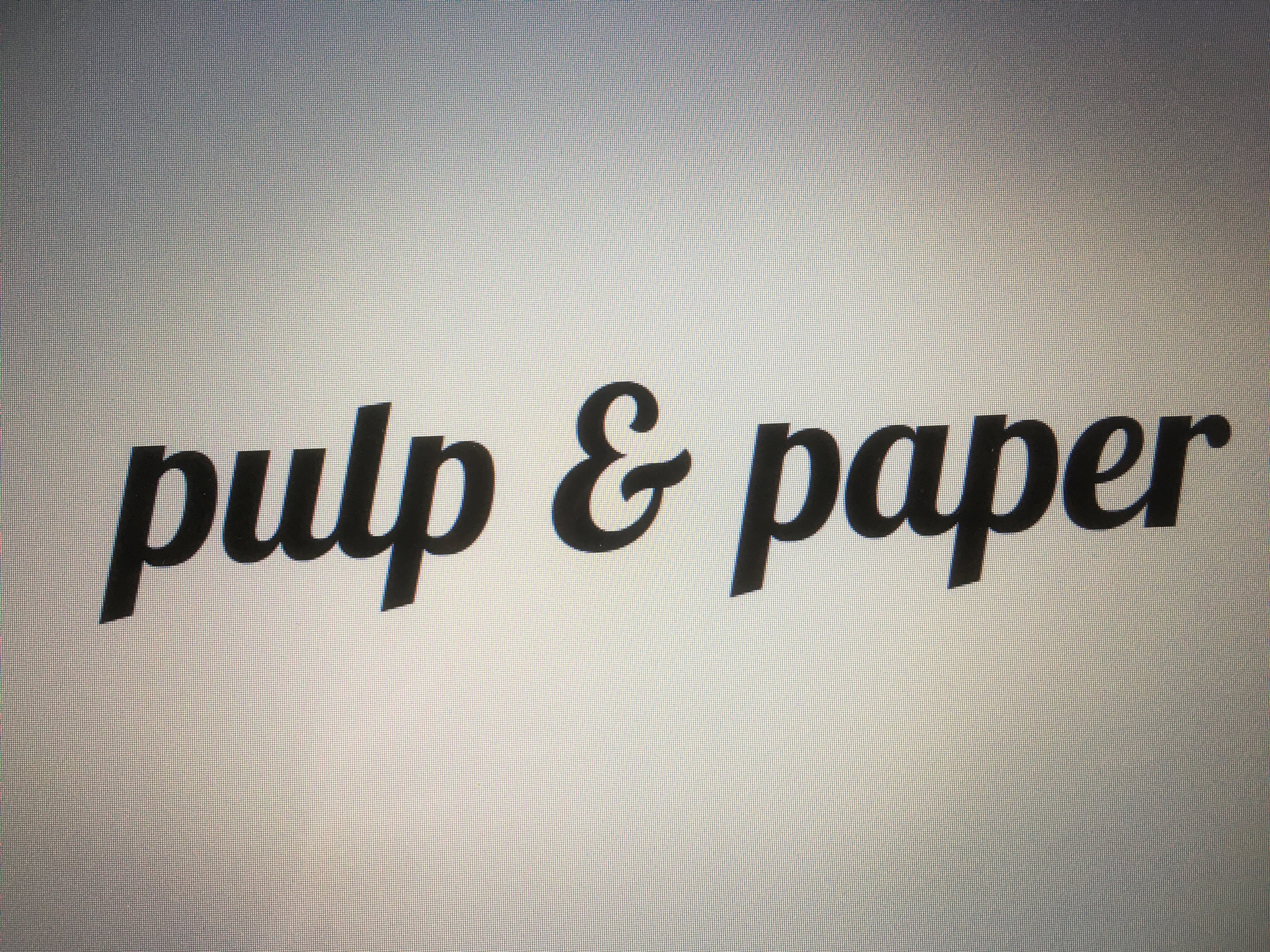 pulp and paper